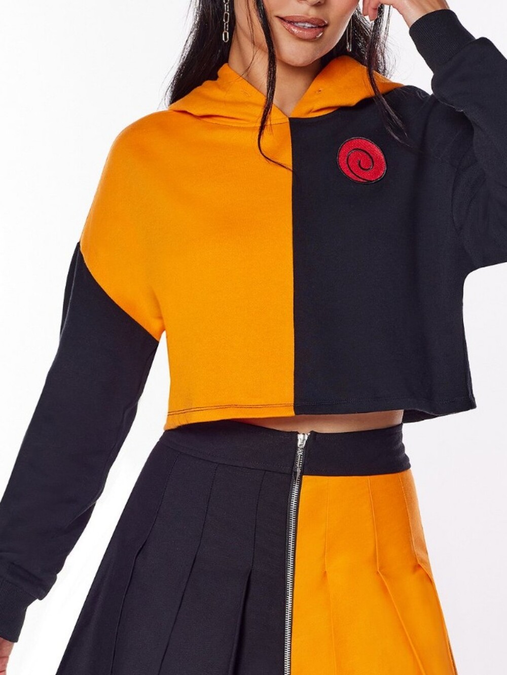 Naruto x Spencer’s streetwear collection Naruto Shippuden Crop Top Hoodie XL